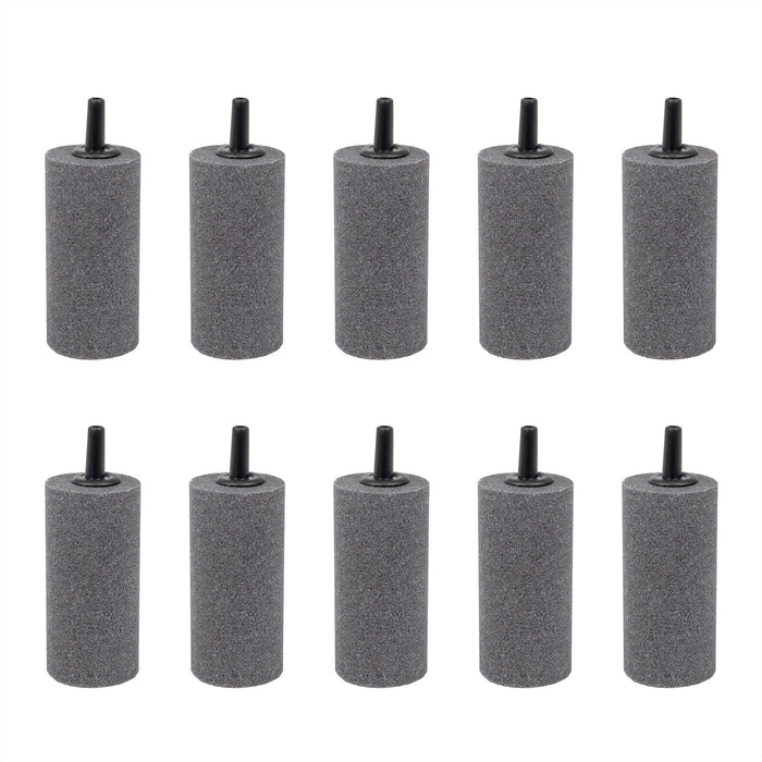 Air Stone 2 Inch Cylinder Diffuser for Fish Tank Aquarium Air Pump One Pack of 10pcs