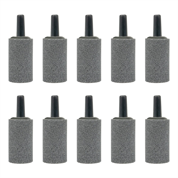 Air Stone 1 Inch Cylinder Diffuser for Fish Tank Aquarium Air Pump One Pack of 10pcs