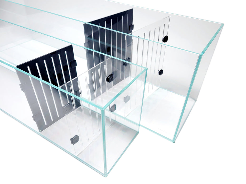 Acrylic Divider Plate for 11 Gallon Bookshelf Aquariums - BLACK