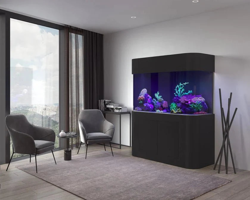 AQUA VIM 170g Panoramic Reef-Ready Aquarium Set in White