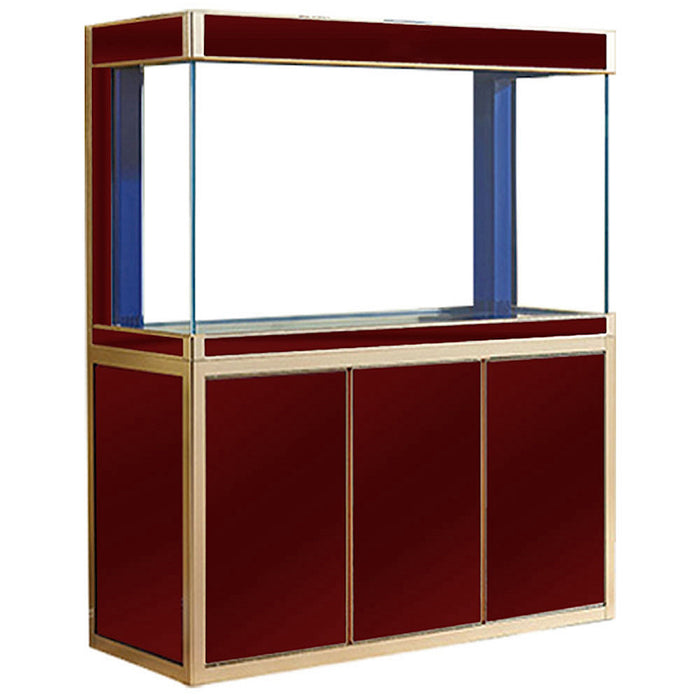 Aqua Dream 135 Gallon Tempered Glass Aquarium Red and Gold