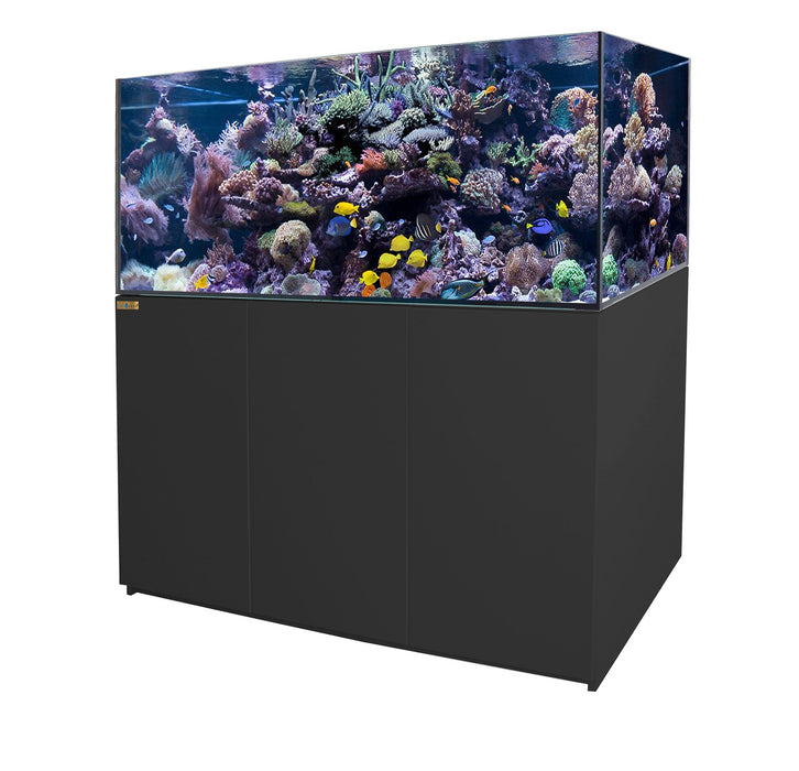 Aqua Dream 185 Gallon Coral Reef Aquarium Ultra Clear Glass Tank & Built in Sump All Black