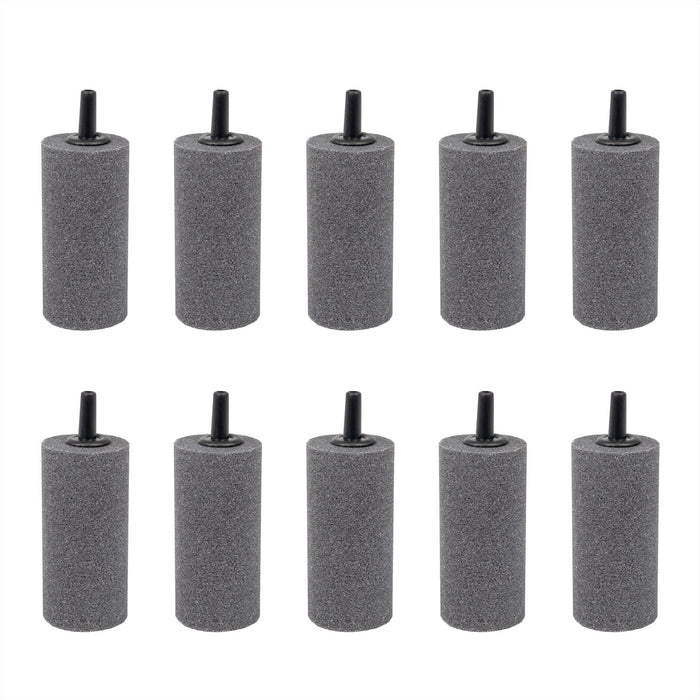 Air Stone 2 Inch Cylinder Diffuser for Fish Tank Aquarium Air Pump One Pack of 10pcs