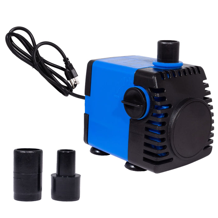 Aqua Dream 210 GPH Adjustable Pond Fountain Water Feature Pump 15’ SJTW 3-Prong Plug