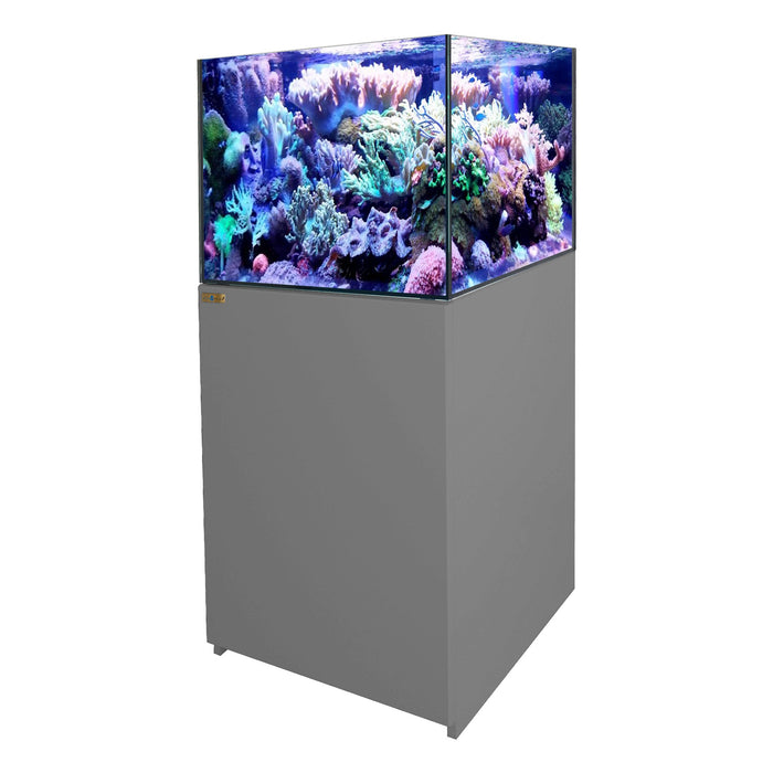 Aqua Dream 90 Gallon Coral Reef Aquarium Ultra Clear Glass Tank & Built in Sump Silver