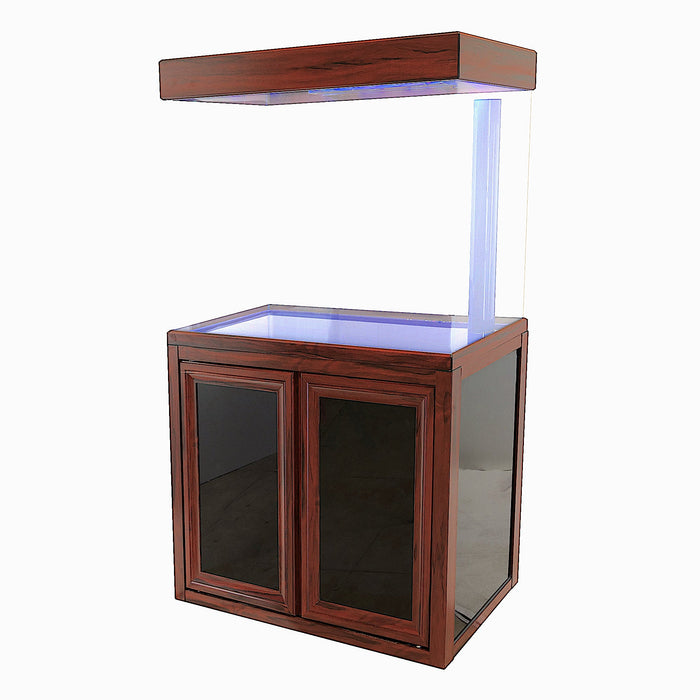 Aqua Dream 50 Gallon Tempered Glass Aquarium Redwood