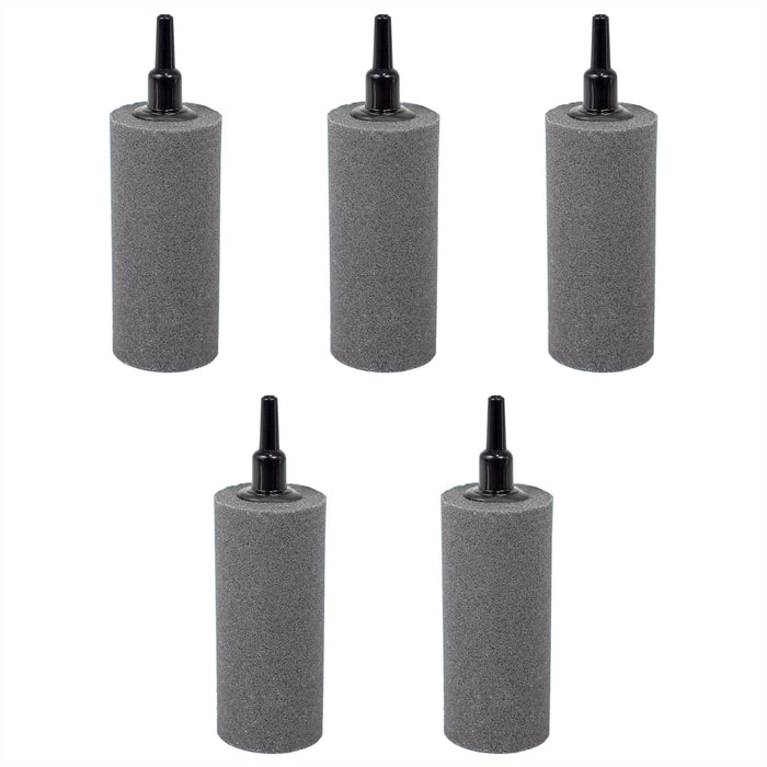 Air Stone 3 Inch Cylinder Diffuser for Fish Tank Aquarium Air Pump One Pack of 5pcs