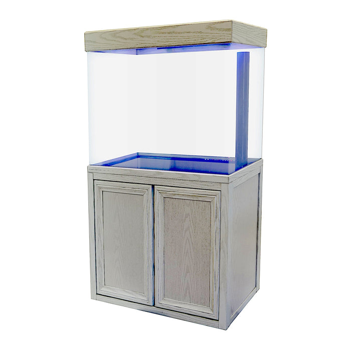 Aqua Dream 50 Gallon Tempered Glass Aquarium White Oak