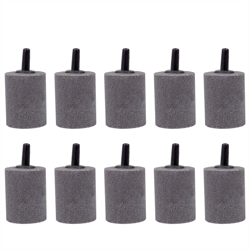Air Stone 1 Inch Short Cylinder Diffuser for Fish Tank Aquarium Air Pump One Pack of 10pcs