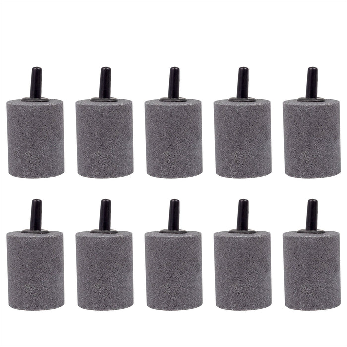 Air Stone 1 Inch Short Cylinder Diffuser for Fish Tank Aquarium Air Pump One Pack of 10pcs