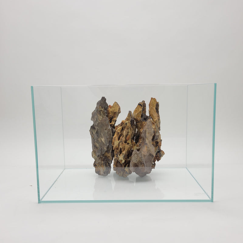 CRYSTAL Rimless Low Iron Ultra Clear Aquarium 5mm (9.63 gallons, 17.72" x 10.63" 11.81")