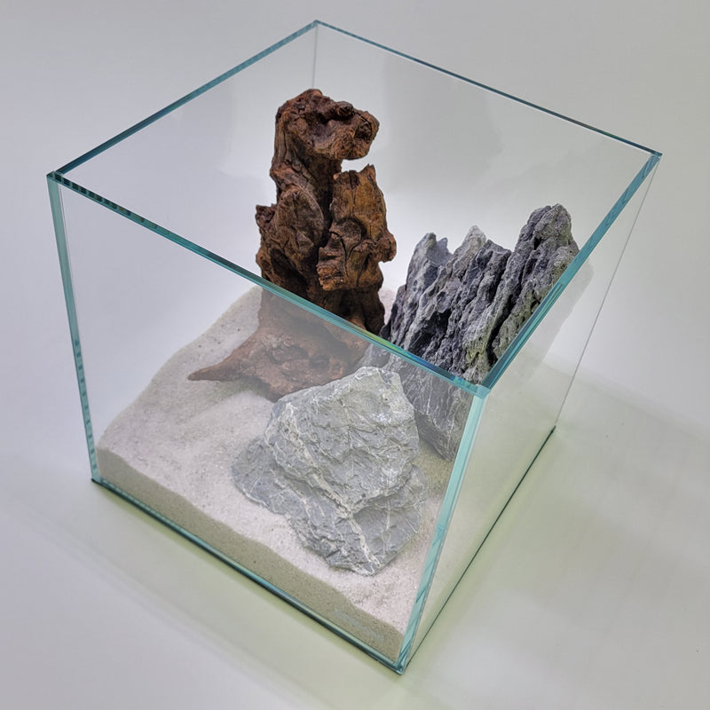 3 Gallon Ultra-Low Iron Nano Rimless Cube Tank