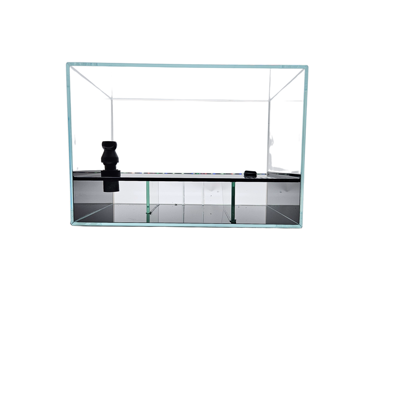 4 Gallon Ultra Low Iron CRYSTAL Aquarium with Built in Back Filter