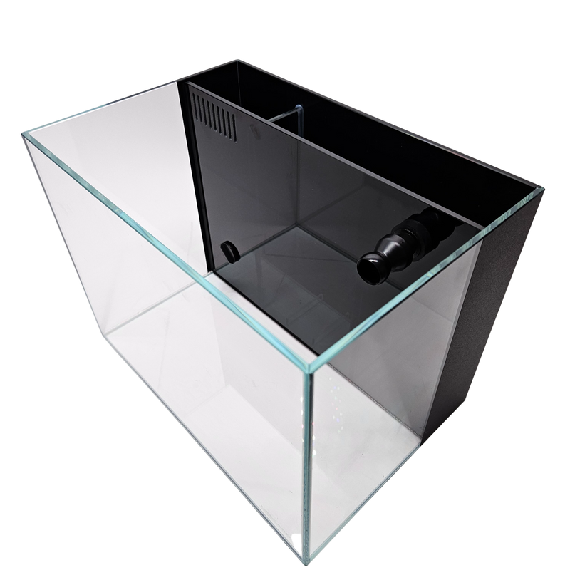 4 Gallon Ultra Low Iron CRYSTAL Aquarium with Built in Back Filter