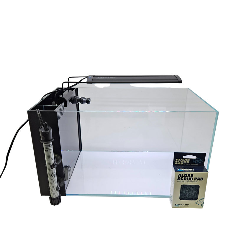 7.43 Gallon Ultra Low Iron Aquarium with Built in Side Filter