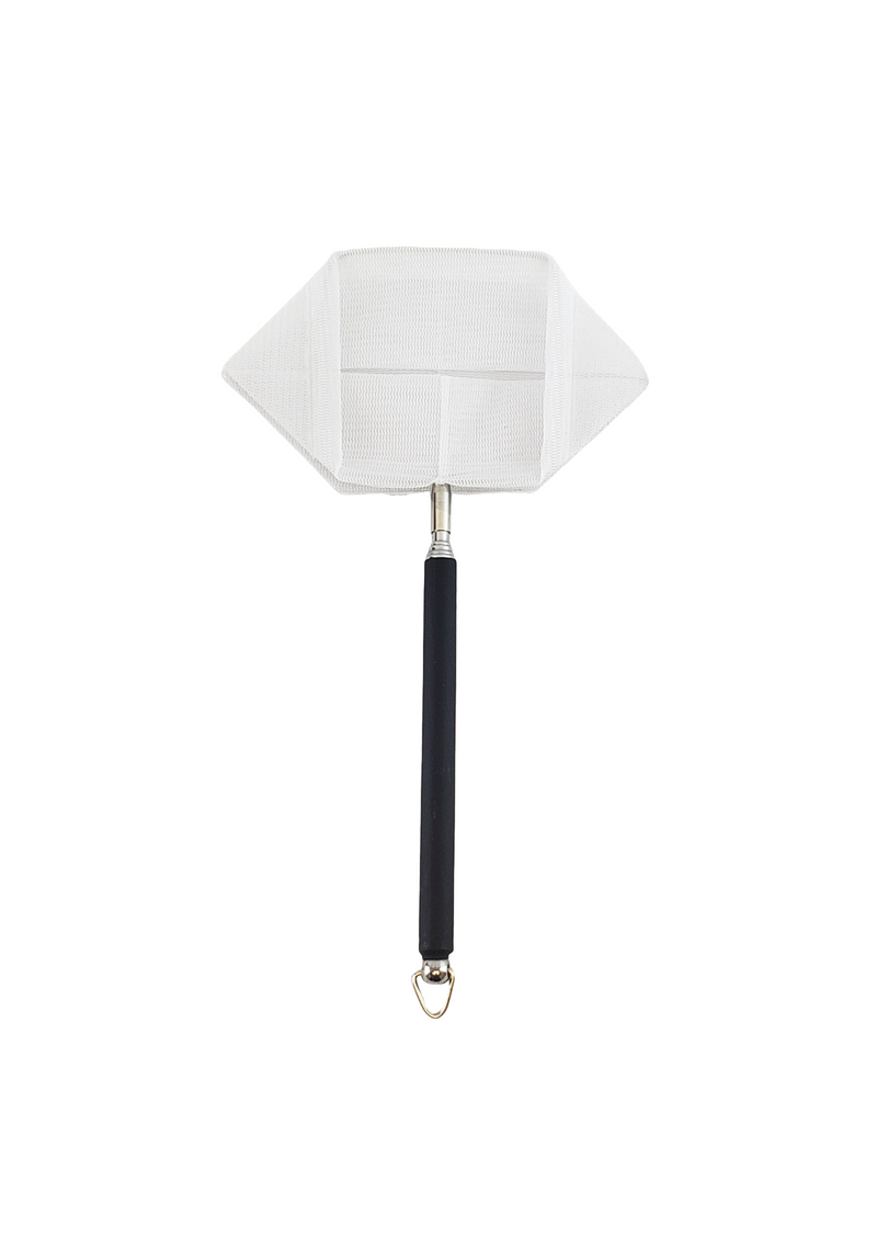 2.7" x 2.7" Square Aquarium Net with Aluminum Telescopic Rubber Coated Handle