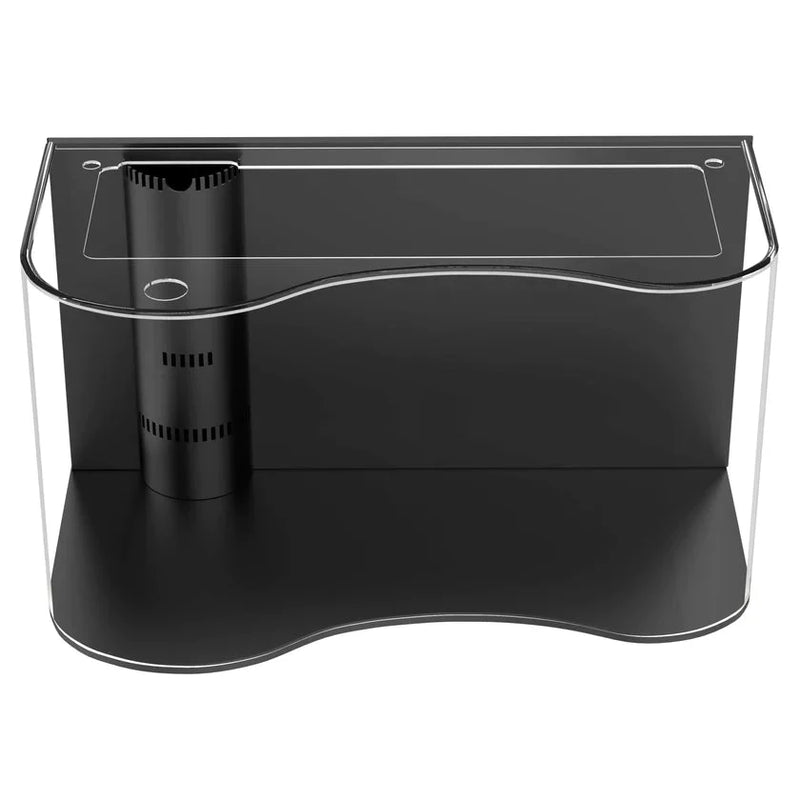 AQUA VIM 250g Wave Glass Reef-Ready Aquarium Set in Black