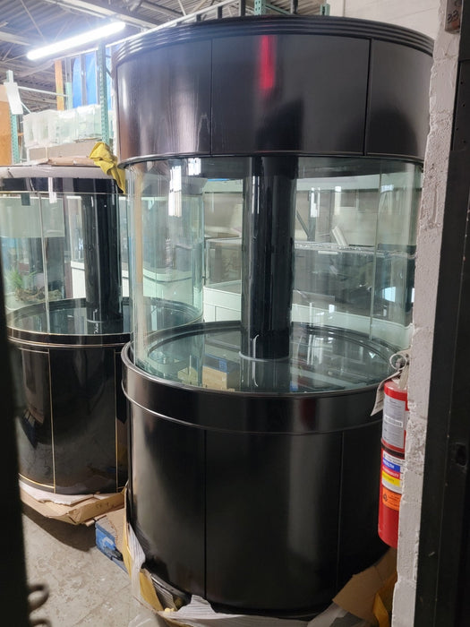 AQUA VIM 280g GLASS Cylinder Reef-Ready 48"x48"x36"H in Abyss Black