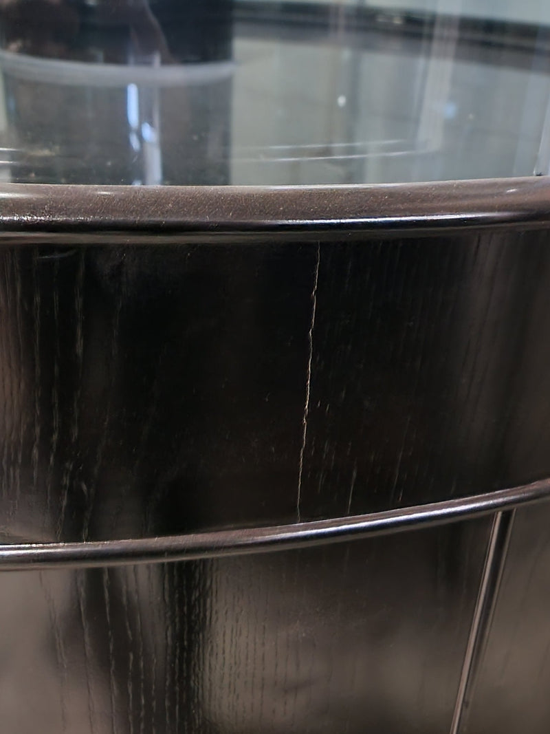 AQUA VIM 280g GLASS Cylinder Reef-Ready 48"x48"x36"H in Abyss Black Display Model