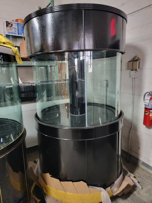 AQUA VIM 280g GLASS Cylinder Reef-Ready 48"x48"x36"H in Abyss Black