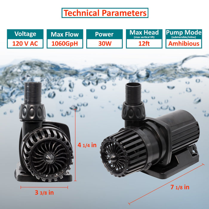 Aqua Dream 24v Dc Eco Marine Aquarium Wave Water Pump 1060 GPH