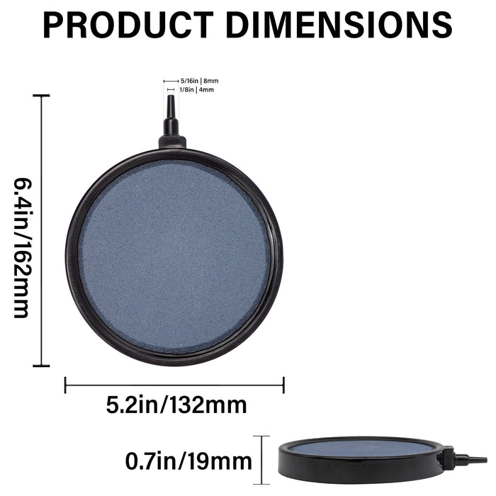 Air Stone 5 Inch Disc Diffuser for Fish Tank Aquarium Air Pump