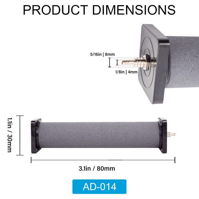 Air Stone 3.1 Inch Column Diffuser for Fish Tank Aquarium Air Pump