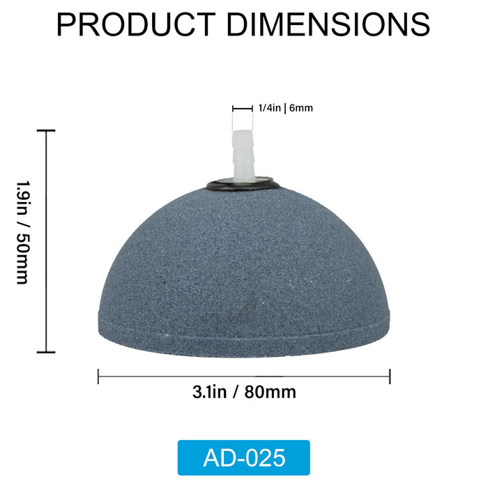 Air Stone 3.1 Inch Dome Diffuser for Fish Tank Aquarium Air Pump