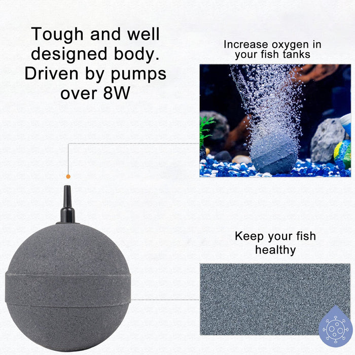 Air Stone Large 3 Inch Ball Diffuser for Fish Tank Aquarium Air Pump