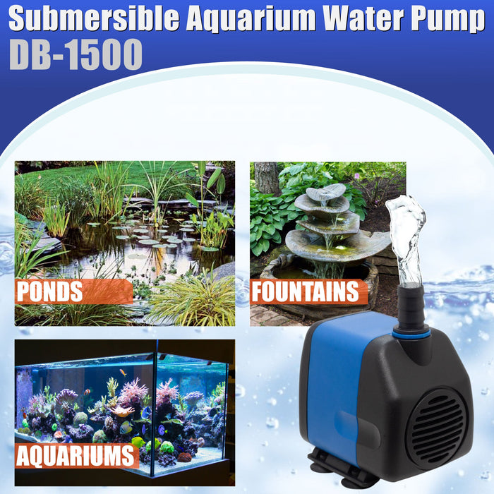 Aqua Dream 400 GPH Aquarium Submersible Pump Hydroponics