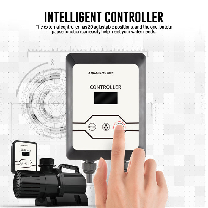 Aqua Dream 4230 GPH External & Submersible Water Pump 160W Variable Frequency with External Controller