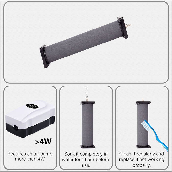 Air Stone 3.1 Inch Column Diffuser for Fish Tank Aquarium Air Pump