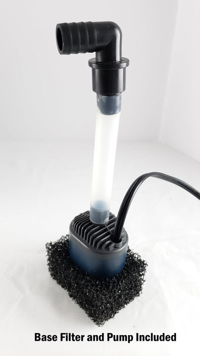 5 Gallon Elevated 45° Degree Low Iron Ultra Clear Aquarium - 9.84" x 9.84" x 11.81"