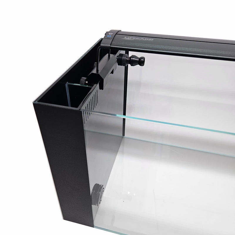 14 Gallon Ultra Low Iron Glass CRYSTAL Aquarium with Built in Side Filter