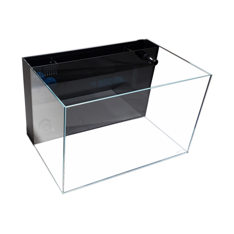 10 Gallon Ultra Low Iron CRYSTAL Aquarium with Built in Back Filter