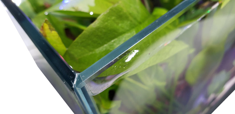 CRYSTAL Rimless Low Iron Ultra Clear Aquarium 6mm (17.11 gallons, 23.62" x 11.81" x 14.17")