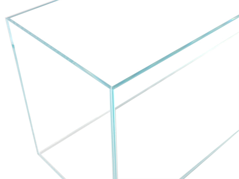 16 Gallon Long 45° Degree Low Iron Ultra Clear Bookshelf Aquarium 6mm Glass - 33.85" x 9.84" x 11"