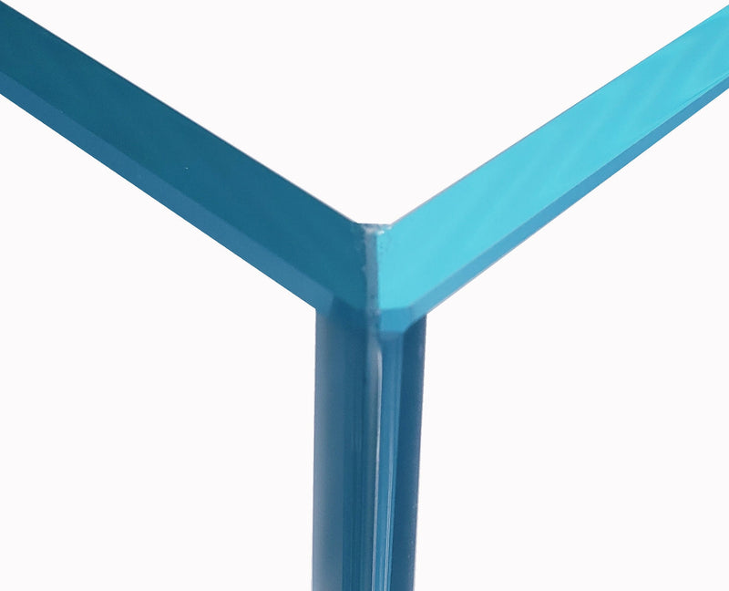 6 Gallon Long 45° Degree Low Iron Ultra Clear Bookshelf Aquarium 5mm Glass - 29.92" x 5.90" x 7.87"