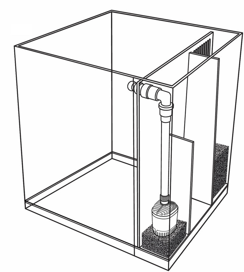 8.3 Gallons 45° Beveled Edge Low Iron Ultra Clear Aquarium - 11.81" x 11.81" x 13.77"