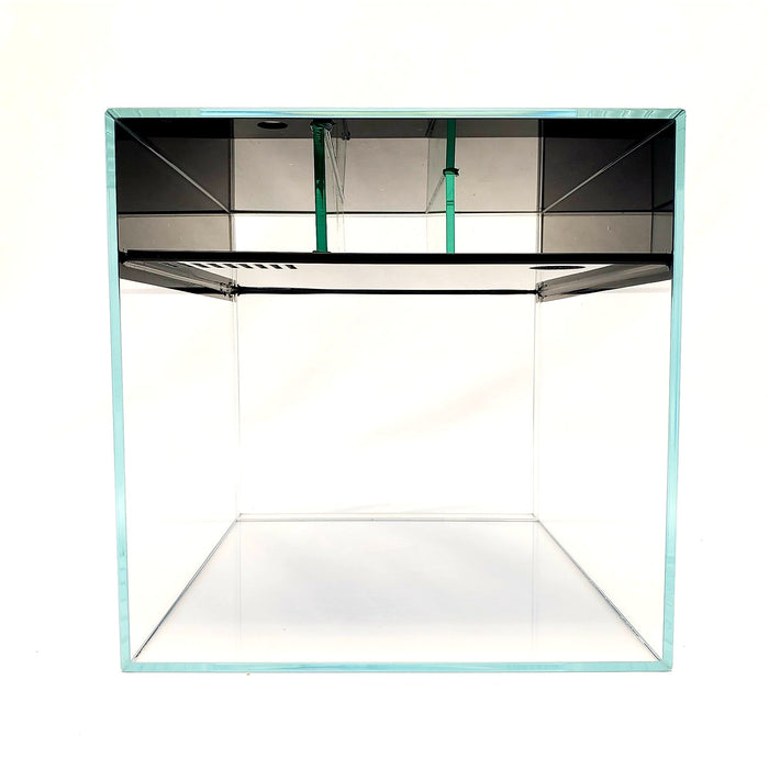 5 Gallon Elevated 45° Degree Low Iron Ultra Clear Aquarium - 9.84" x 9.84" x 11.81"