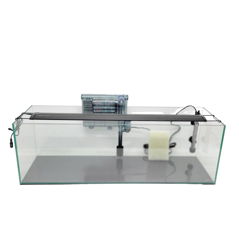 16 Gallon Ultra Low Iron Glass Bookshelf Aquarium Kit 6mm (33.85"x9.84"x11.02")