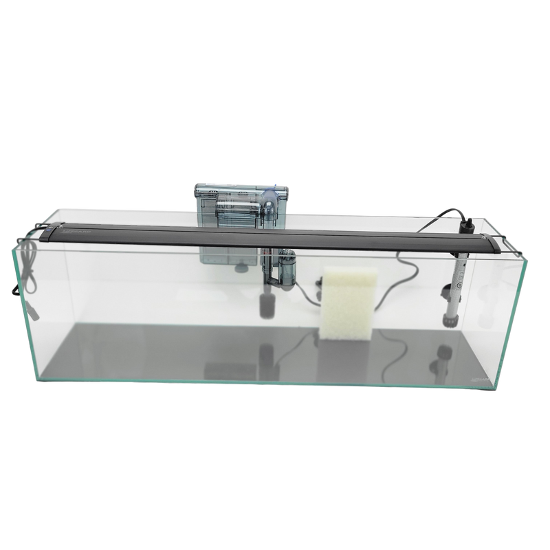 11 Gallon Ultra Low Iron Glass Bookshelf Aquarium Kit 5mm (31.88"x7.87"x9.84")