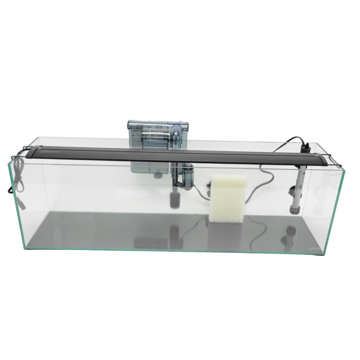 11 Gallon Ultra Low Iron Glass Bookshelf Aquarium Kit 5mm (31.88"x7.87"x9.84")