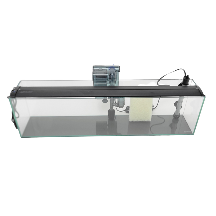 6 Gallon Clear Glass Bookshelf Aquarium Kit 5mm (29.92"x5.90"x7.87")