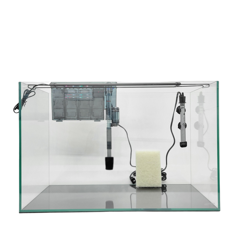 20 Gallon Rimless Clear Glass Aquarium 6mm Kit (24.40"x12.20"x15.74")