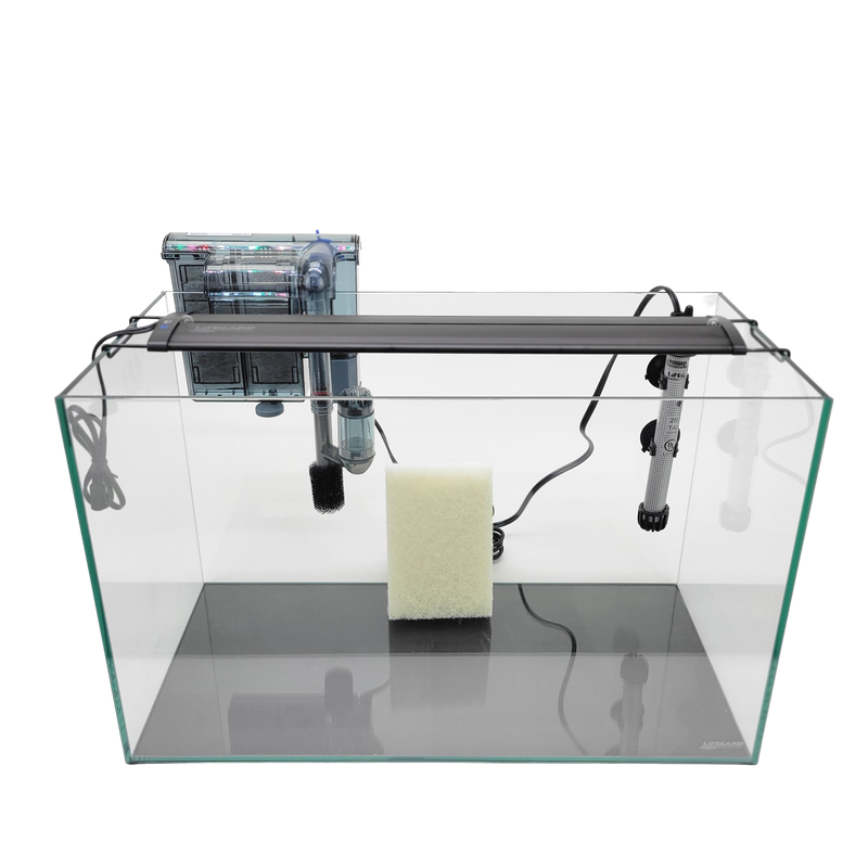 10 Gallon Rimless Clear Glass Aquarium Kit 5mm (20.07"x9.84"x12.60")