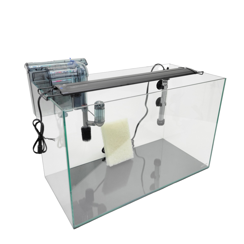 10 Gallon Rimless Clear Glass Aquarium Kit 5mm (20.07"x9.84"x12.60")