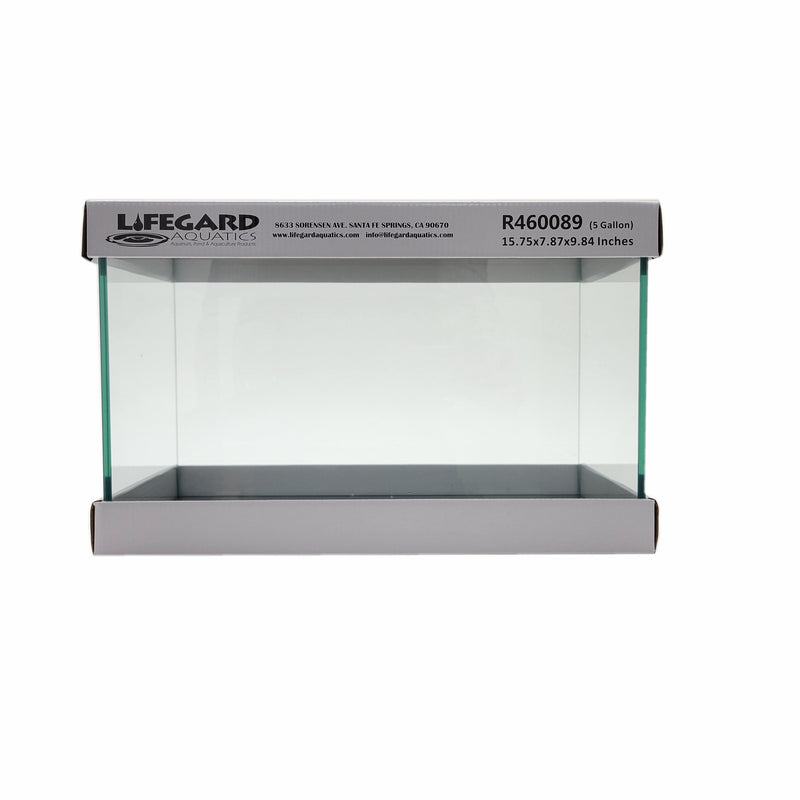 20 Gallon Rimless Clear Glass Aquarium 6mm Kit (24.40"x12.20"x15.74")