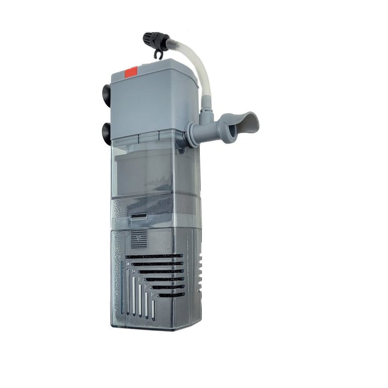 Lifegard Aquatics 3-in-1 Nano Aquarium Filter with 92 GPH Pump & Activated Carbon Media