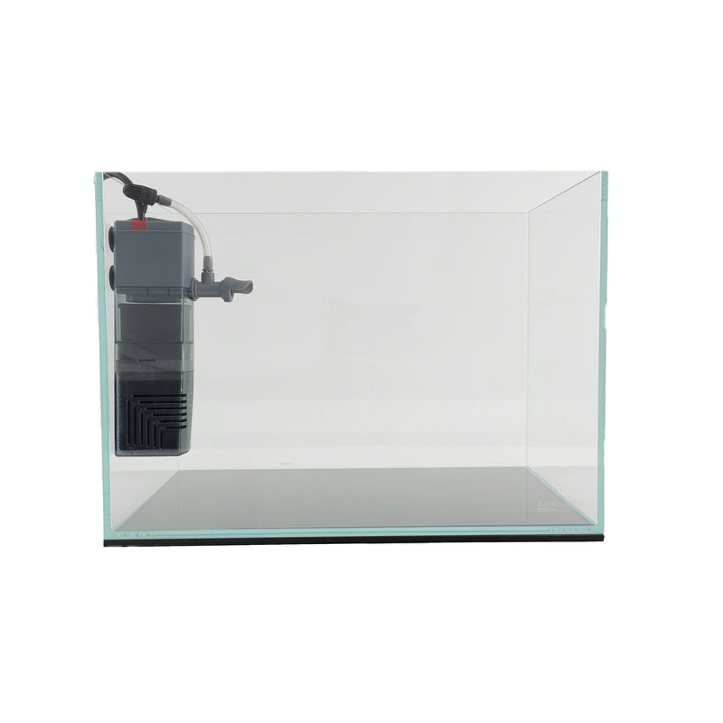 Lifegard Aquatics 3-in-1 Nano Aquarium Filter with 92 GPH Pump & Activated Carbon Media - Filtration, Circulation, & Aeration